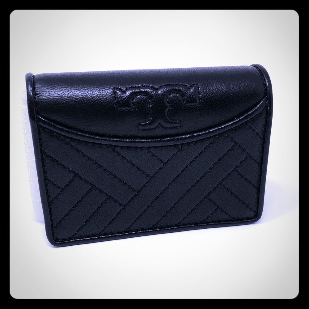 Tory Burch Alexa foldable leather mini wallet